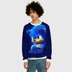Свитшот мужской SONIC, цвет: 3D-белый — фото 2