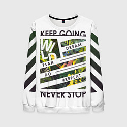 Свитшот мужской Off-White: Keep Going, цвет: 3D-белый
