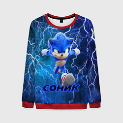 Свитшот мужской SONIC, цвет: 3D-красный
