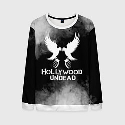 Свитшот мужской Hollywood Undead, цвет: 3D-белый
