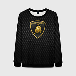 Свитшот мужской Lamborghini logo n carbone, цвет: 3D-черный