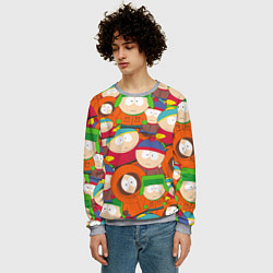 Свитшот мужской ЮЖНЫЙ ПАРК, цвет: 3D-меланж — фото 2