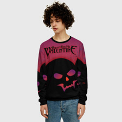 Свитшот мужской Bullet For My Valentine, цвет: 3D-черный — фото 2
