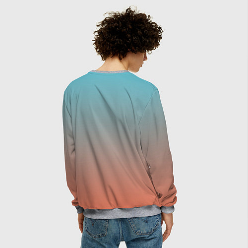 Мужской свитшот Милый корги / 3D-Меланж – фото 4