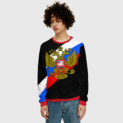 Свитшот мужской РОССИЯ, цвет: 3D-красный — фото 2