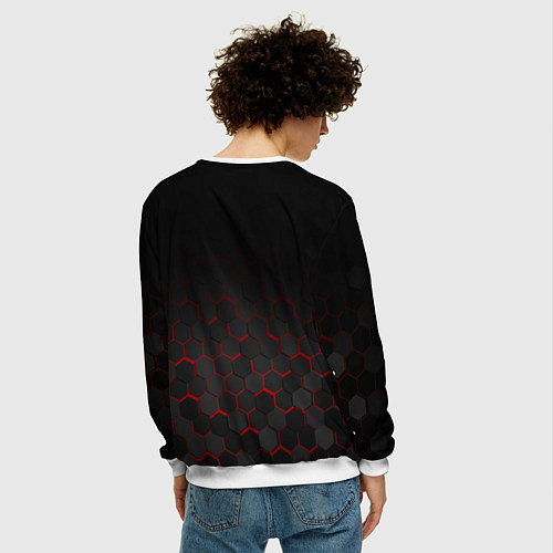 Мужской свитшот MASS EFFECT N7 / 3D-Белый – фото 4