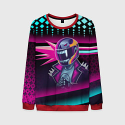 Свитшот мужской НЕОНОВЫЙ ГОНЩИК, цвет: 3D-красный