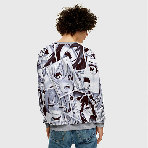 Мужской свитшот АХЕГАО / 3D-Меланж – фото 4