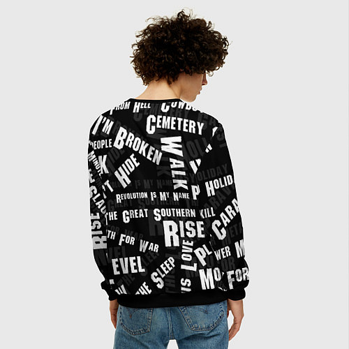 Мужской свитшот PANTERA / 3D-Черный – фото 4