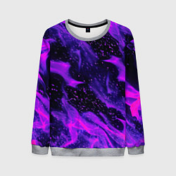 Свитшот мужской ФИОЛЕТОВЫЙ ОГОНЬ, цвет: 3D-меланж