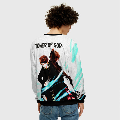 Мужской свитшот БАШНЯ БОГА / 3D-Черный – фото 4