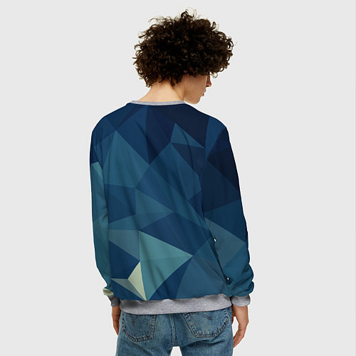 Мужской свитшот DARK BLUE / 3D-Меланж – фото 4