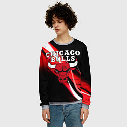 Свитшот мужской CHICAGO BULLS, цвет: 3D-меланж — фото 2
