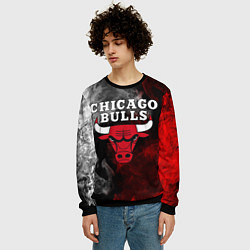Свитшот мужской CHICAGO BULLS, цвет: 3D-черный — фото 2