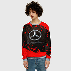 Свитшот мужской МЕРСЕДЕС, цвет: 3D-меланж — фото 2