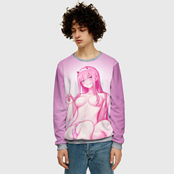 Свитшот мужской DARLING IN THE FRANXX, цвет: 3D-меланж — фото 2