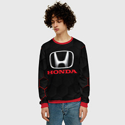 Свитшот мужской HONDA, цвет: 3D-красный — фото 2