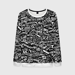Свитшот мужской Top Hip Hop, цвет: 3D-белый