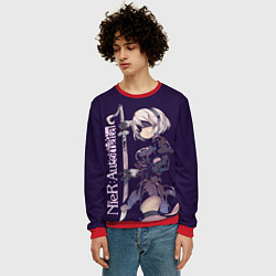 Свитшот мужской Nier Automata, цвет: 3D-красный — фото 2