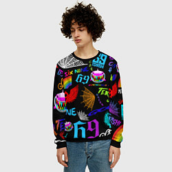Свитшот мужской 6IX9INE, цвет: 3D-черный — фото 2