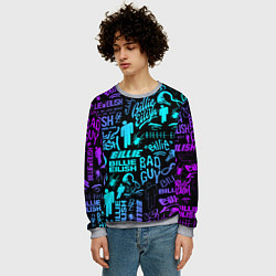 Свитшот мужской BILLIE EILISH БИЛЛИ АЙЛИШ, цвет: 3D-меланж — фото 2