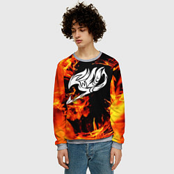 Свитшот мужской FAIRY TAIL ХВОСТ ФЕИ, цвет: 3D-меланж — фото 2