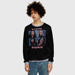 Свитшот мужской BLACKPINK, цвет: 3D-меланж — фото 2