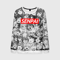 Свитшот мужской SENPAI СЕНПАЙ, цвет: 3D-белый