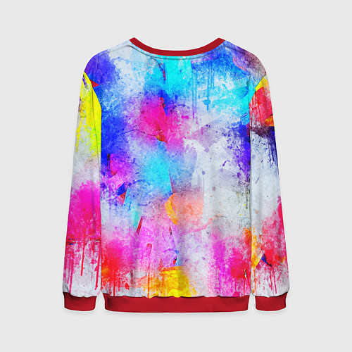 Мужской свитшот НЕОНОВЫЕ ПОТЕРТОСТИ / 3D-Красный – фото 2