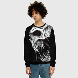 Свитшот мужской Череп Z, цвет: 3D-черный — фото 2