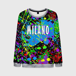 Свитшот мужской Milano - abstraction - Italy, цвет: 3D-меланж