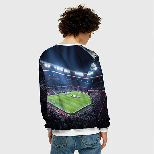 Мужской свитшот FC MILAN / 3D-Белый – фото 4