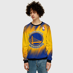 Свитшот мужской Golden State Warriors, цвет: 3D-черный — фото 2