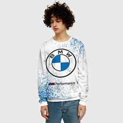 Свитшот мужской BMW БМВ, цвет: 3D-белый — фото 2