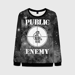 Свитшот мужской PUBLIC ENEMY, цвет: 3D-черный