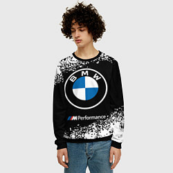 Свитшот мужской BMW БМВ, цвет: 3D-черный — фото 2