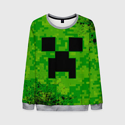 Свитшот мужской MINECRAFT МАЙНКРАФТ, цвет: 3D-меланж