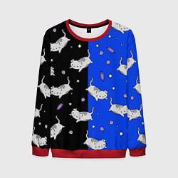 Свитшот мужской КИСЫ, цвет: 3D-красный