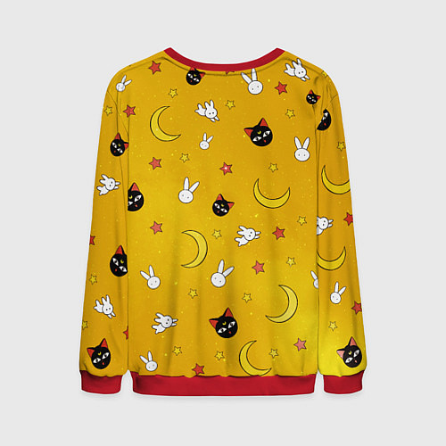 Мужской свитшот СЕЙЛОР МУН / 3D-Красный – фото 2