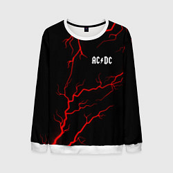 Свитшот мужской AC DС, цвет: 3D-белый