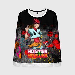Свитшот мужской Хисока Hunter x Hunter, цвет: 3D-белый