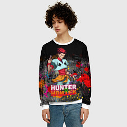 Свитшот мужской Хисока Hunter x Hunter, цвет: 3D-белый — фото 2