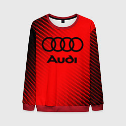 Свитшот мужской AUDI АУДИ, цвет: 3D-красный