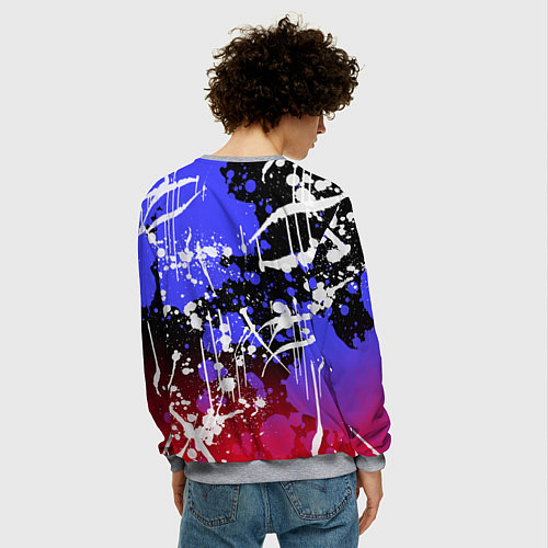 Мужской свитшот BTS / 3D-Меланж – фото 4