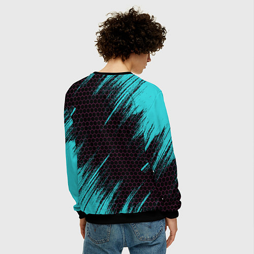 Мужской свитшот ФОЛЛ ГАЙС / 3D-Черный – фото 4