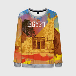 Свитшот мужской Египет Пирамида Хеопса, цвет: 3D-меланж