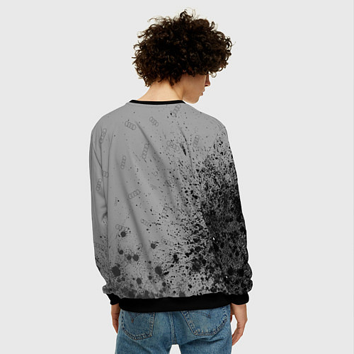 Мужской свитшот AUDI АУДИ / 3D-Черный – фото 4