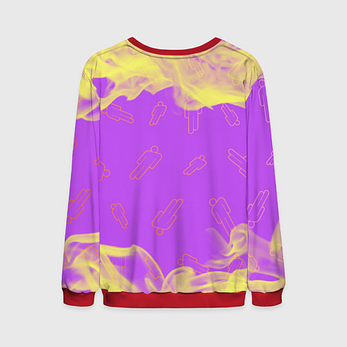 Мужской свитшот BILLIE EILISH БИЛЛИ АЙЛИШ / 3D-Красный – фото 2