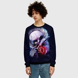 Свитшот мужской UNDERTALE SANS, цвет: 3D-черный — фото 2