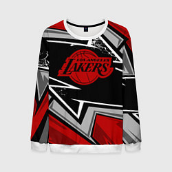 Свитшот мужской LA LAKERS RED, цвет: 3D-белый